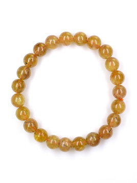 Golden Apatite Bead Bracelet