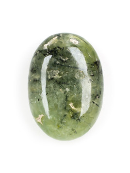 Prehnite and Epidote Palm Stone