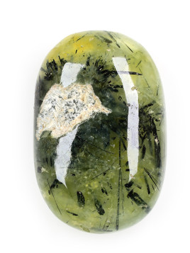 Prehnite and Epidote Palm Stone
