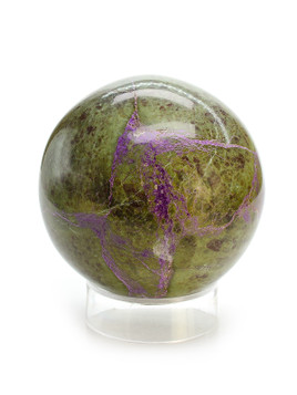 Stichtite with Serpentine Sphere