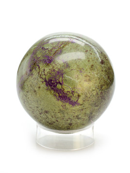 Stichtite with Serpentine Sphere
