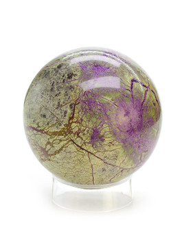 Stichtite with Serpentine Sphere