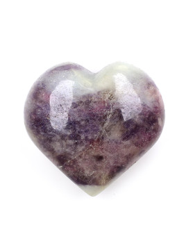Tourmaline and Lepidolite in Quartz Heart