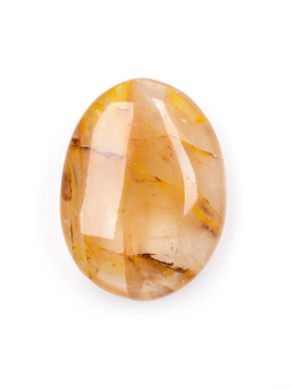 Golden Healer Quartz Palm Stone