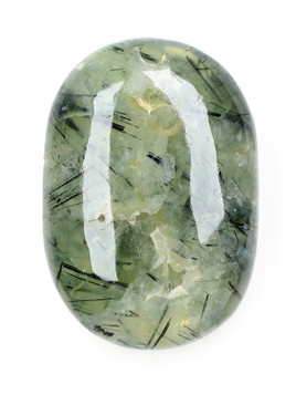 Prehnite and Epidote Palm Stone