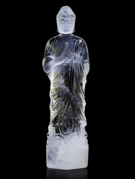 Buddha Clear Quartz Carving