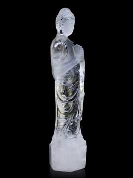 Buddha Clear Quartz Carving