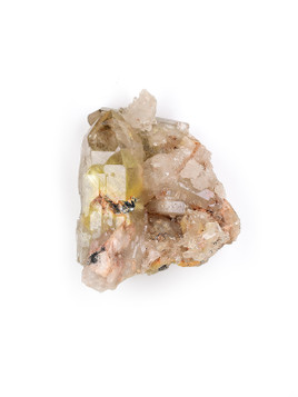 Golden Rutile in Quartz