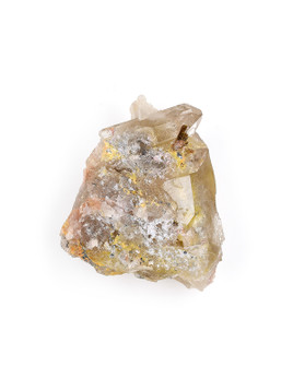 Golden Rutile in Quartz