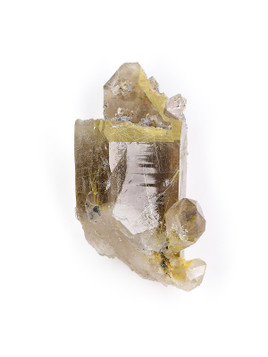 Golden Rutile in Quartz