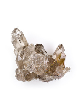 Golden Rutile in Quartz