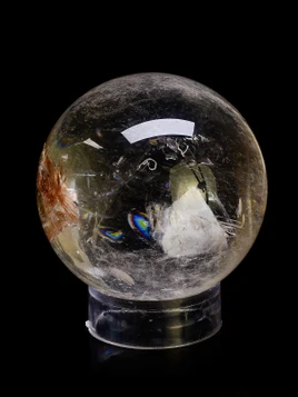 Calcite Manifestation Rainbow Quartz Sphere