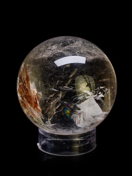 Calcite Manifestation Rainbow Quartz Sphere