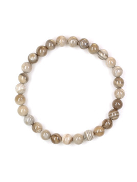 Flint Bead Bracelet