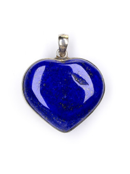 Lapis Heart Pendant - 28-HAM-07