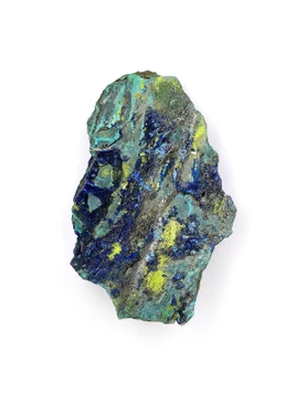 Volborthite on Azurite