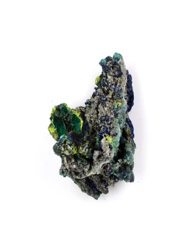 Volborthite on Azurite