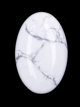 Howlite Palm Stone