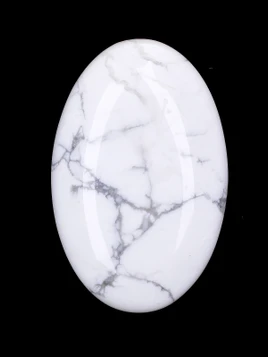 Howlite Palm Stone