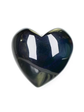 Rainbow Obsidian Heart