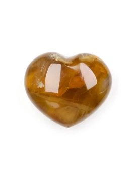 Golden Healer Quartz Heart