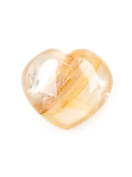 Golden Healer Quartz Heart