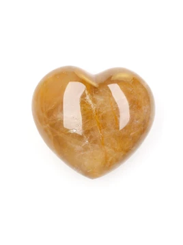 Golden Healer Quartz Heart