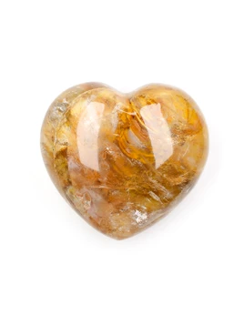 Golden Healer Quartz Heart