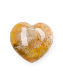 Golden Healer Quartz Heart