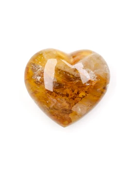 Golden Healer Quartz Heart