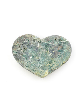 Green Amethyst Geode Heart