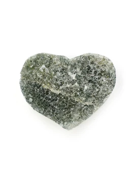 Green Amethyst Geode Heart