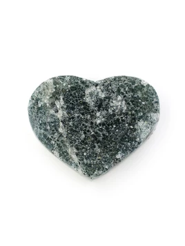 Green Amethyst Geode Heart