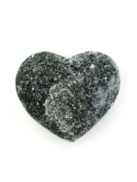 Green Amethyst Geode Heart