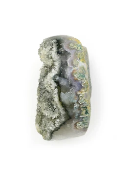 Green Amethyst Geode Heart