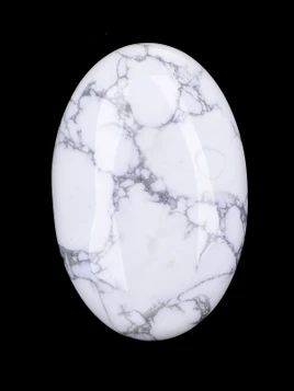 Howlite Palm Stone