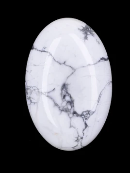 Howlite Palm Stone