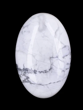 Howlite Palm Stone