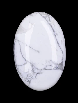 Howlite Palm Stone