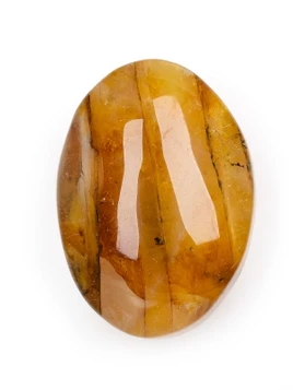 Golden Healer Quartz Palm Stone