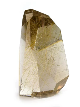 Rutilated Quartz Faceted Freeform