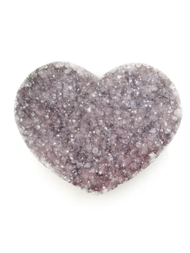 Amethyst Cluster Heart