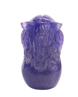 Purple Fluorite Skull with Tiger - 25F1113