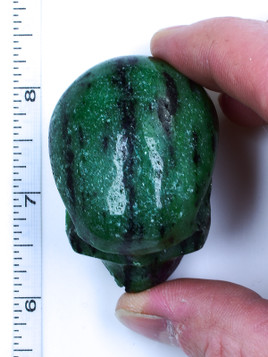 Ruby and Zoisite Crystal Skull