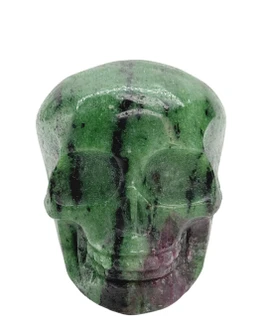 Ruby and Zoisite Crystal Skull - 24F2609