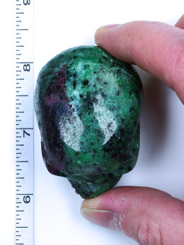 Ruby and Zoisite Crystal Skull