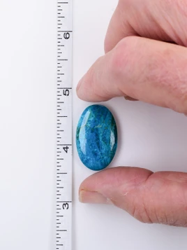 Blue Opal and Chrysocolla Pocket Stone