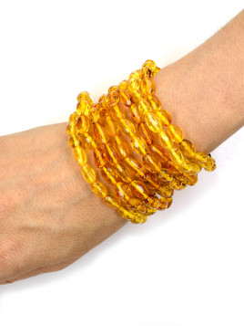 Baltic Amber Faceted Bracelet