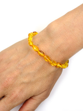 Baltic Amber Faceted Bracelet