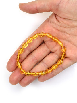 Baltic Amber Faceted Bracelet